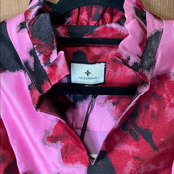 Tuckernuck Cherie Blossom Jacquard Palmerston floral ruffled dress NWT - Picture 6 of 13